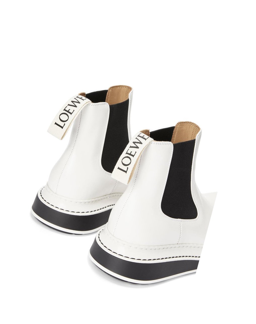 Loewe Chelsea boot in calfskin Blanche | 1463OJVCF