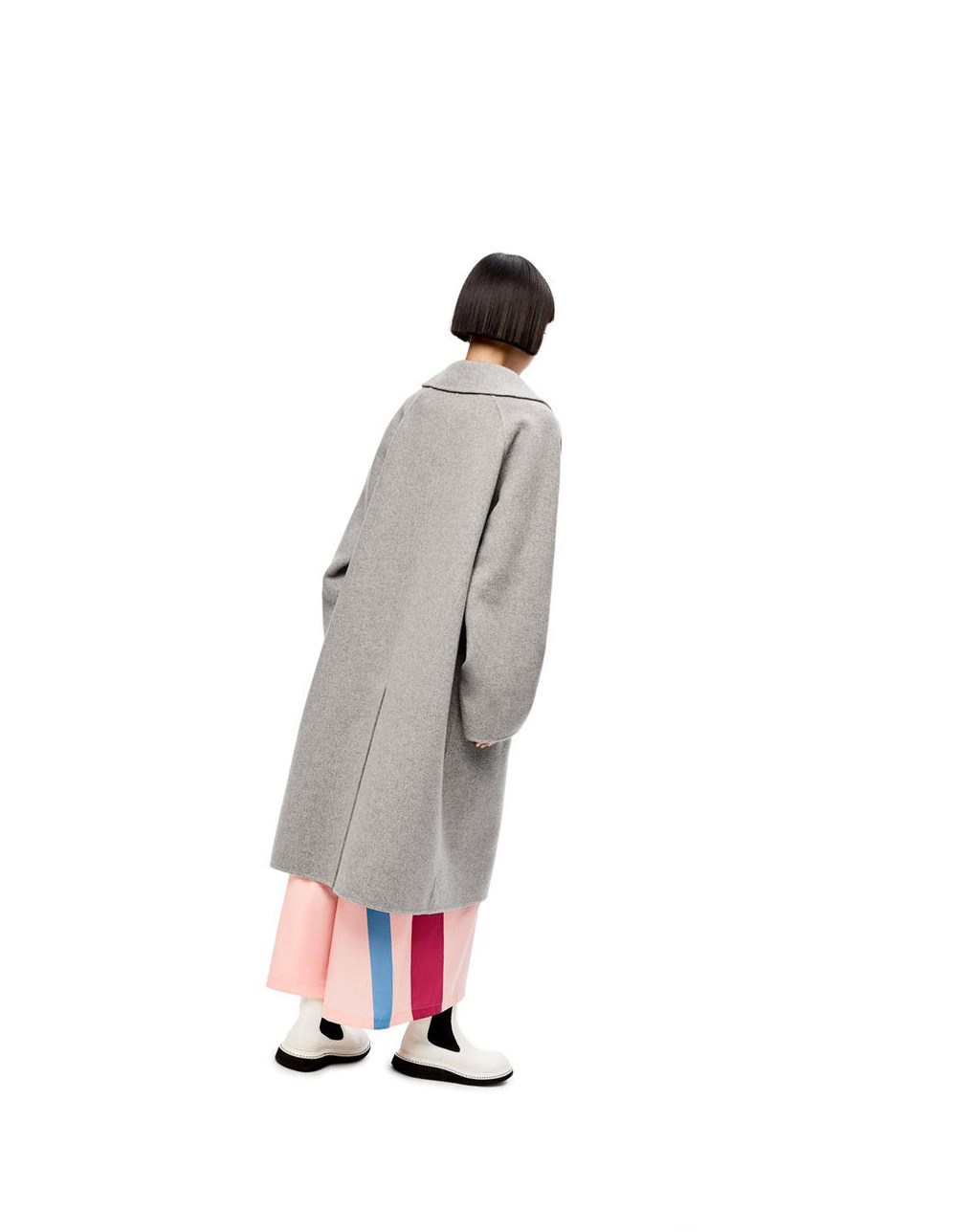 Loewe Coat in cashmere Grise | 5601BJRLS