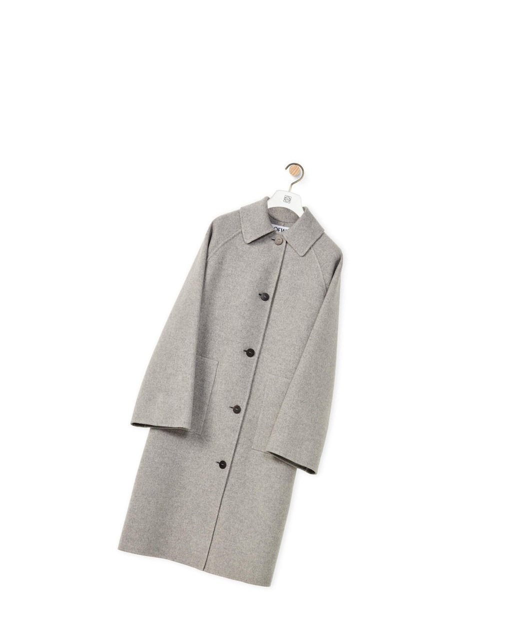 Loewe Coat in cashmere Grise | 5601BJRLS