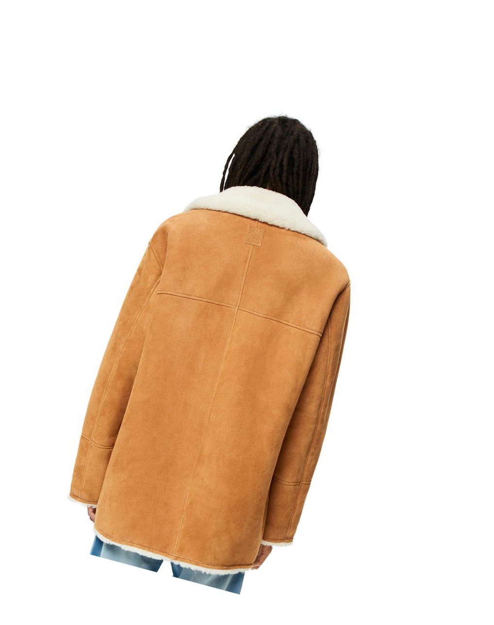 Loewe Coat in shearling Blanche | 0254DFHAS