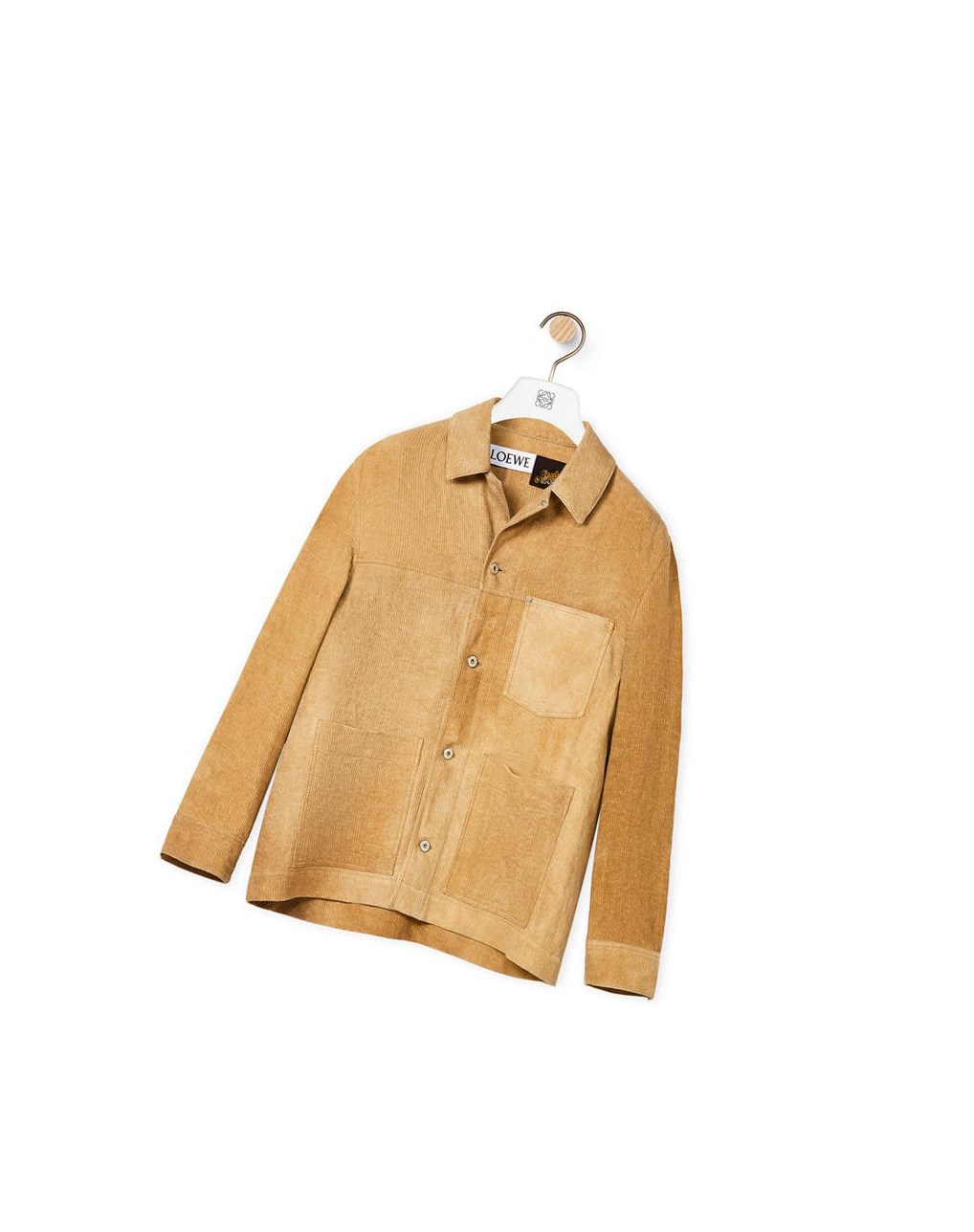 Loewe Corduroy workwear jacket in linen Beige | 9281MNGUA