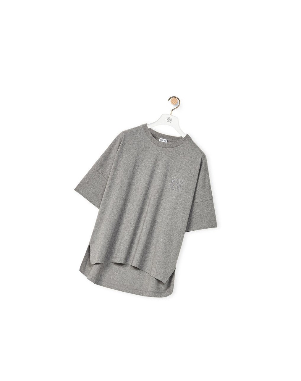 Loewe Corta oversize Anagram T-shirt in cotton Grise | 1765VTEUP