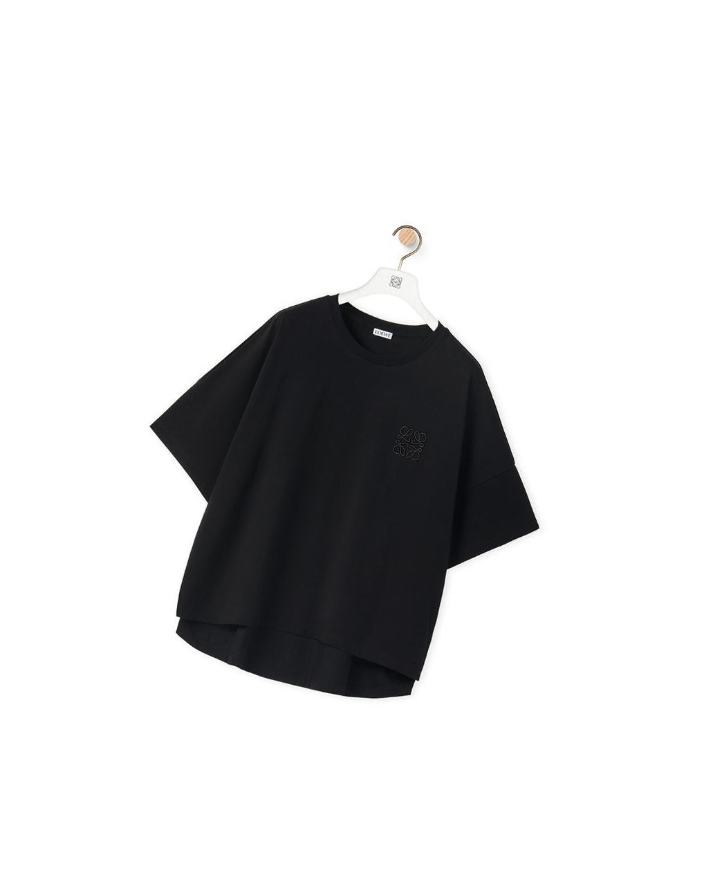 Loewe Corta oversize Anagram T-shirt in cotton Noir | 6825NMRUL