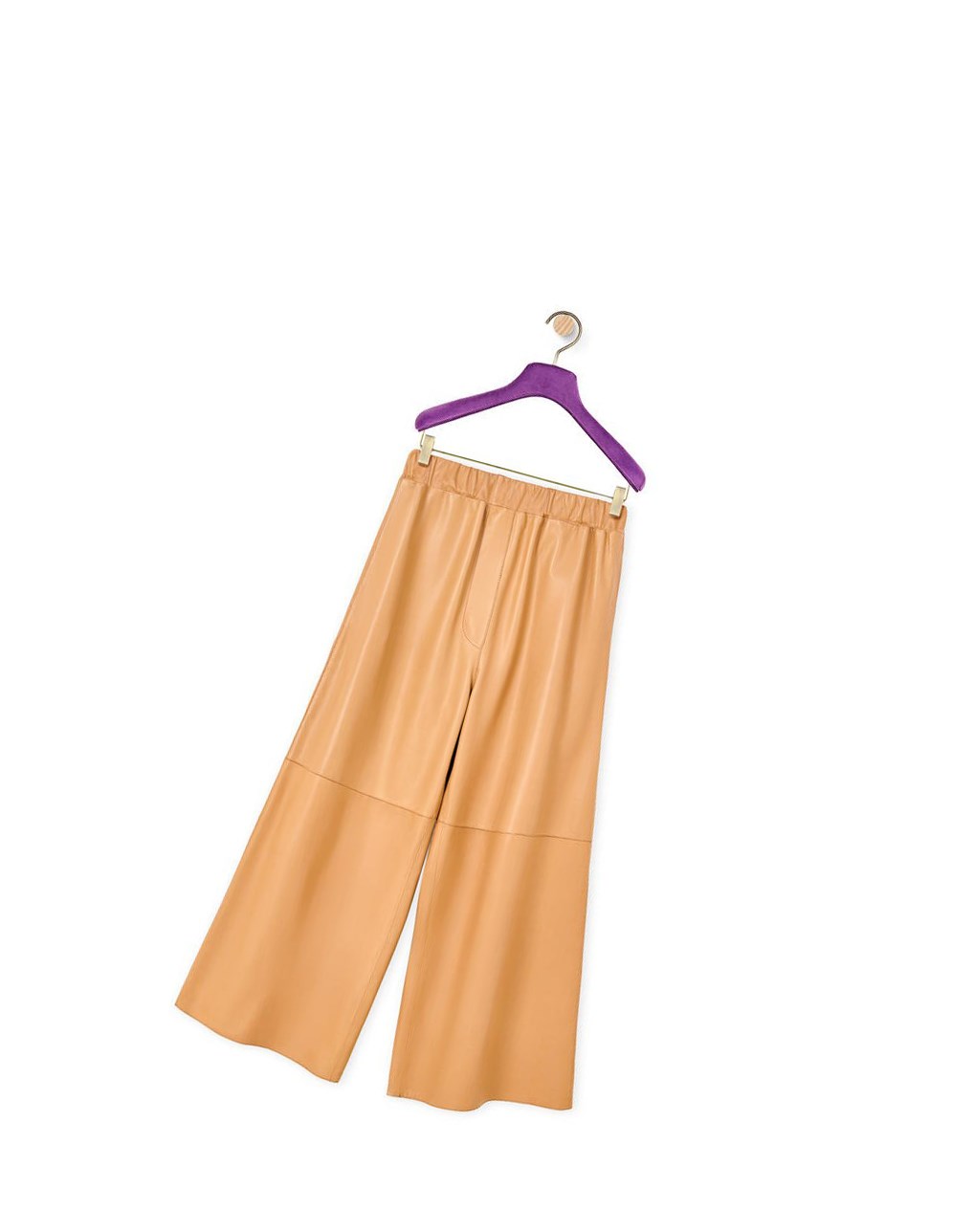 Loewe Cropped elasticated trousers Butter | 8301YZQJD