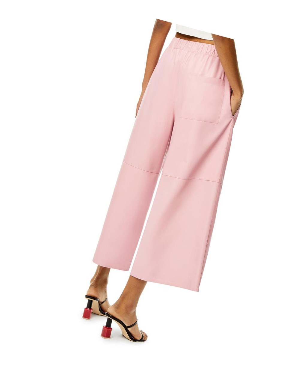 Loewe Cropped elasticated trousers Peony | 5190OLJWA