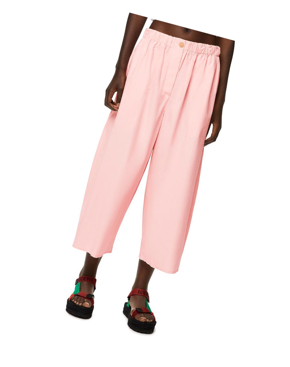 Loewe Cropped trousers in cotton Dahlia | 5049TRWEQ