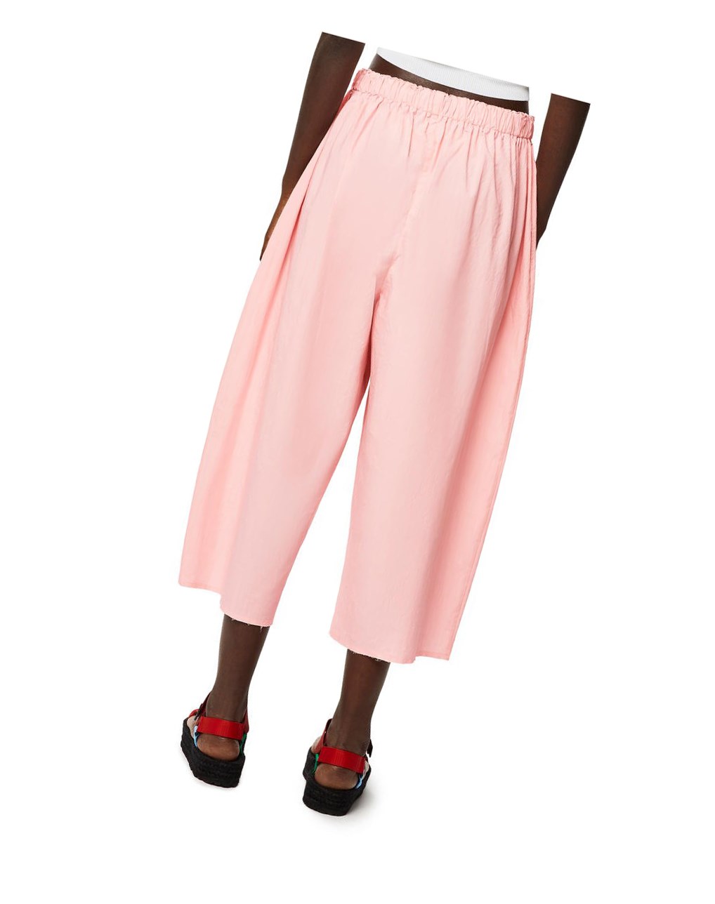 Loewe Cropped trousers in cotton Dahlia | 5049TRWEQ