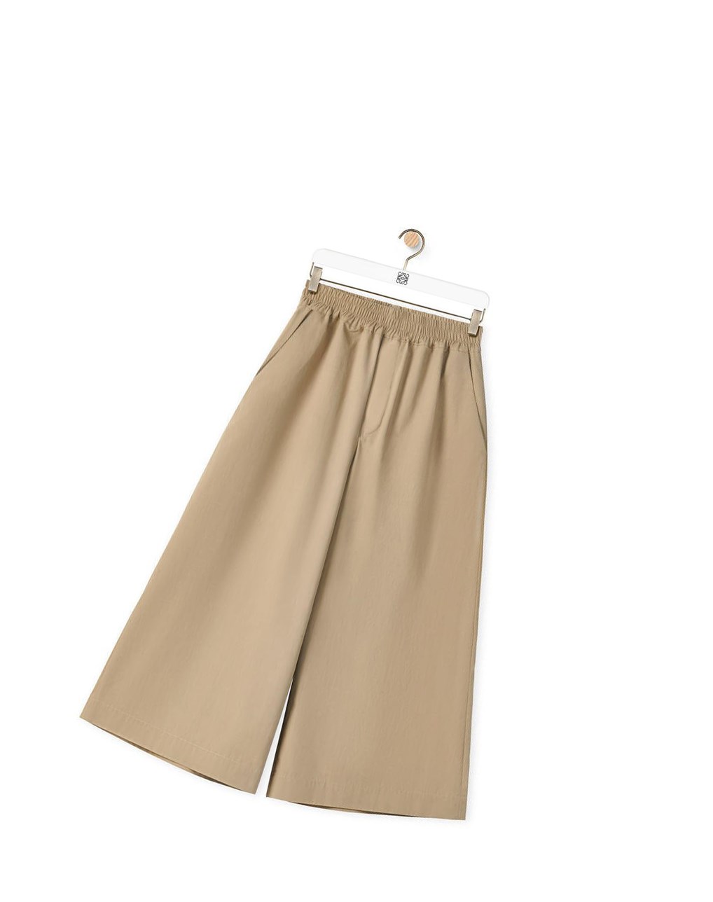 Loewe Cropped trousers in cotton Sandstone | 6540OMEWN