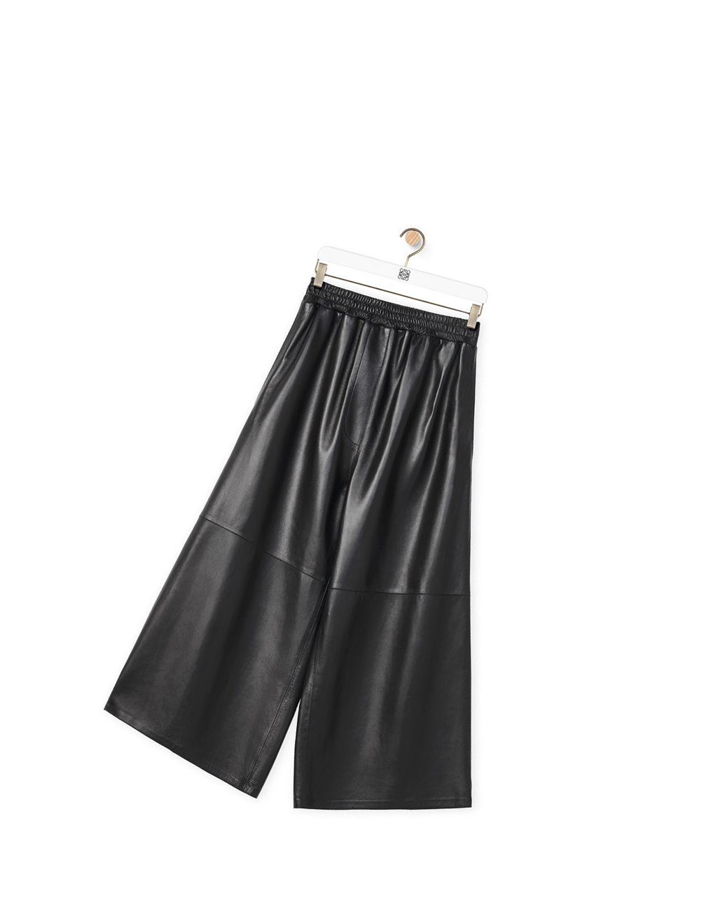 Loewe Cropped trousers in nappa Noir | 0127EGQFN