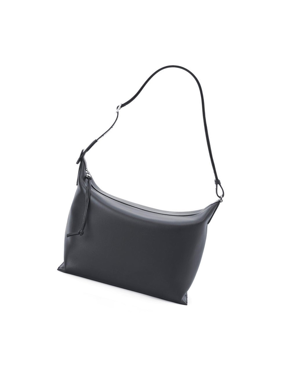 Loewe Cubi Crossbody bag in supple smooth calfskin and jacquard Bleu Marine Foncé | 5978UCSVD