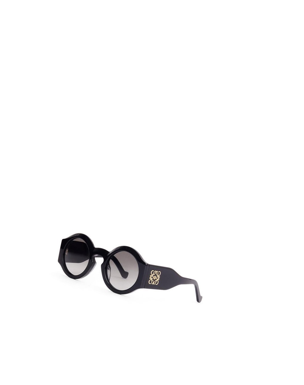 Loewe Curved sunglasses in acetate Noir | 2849HGAUD