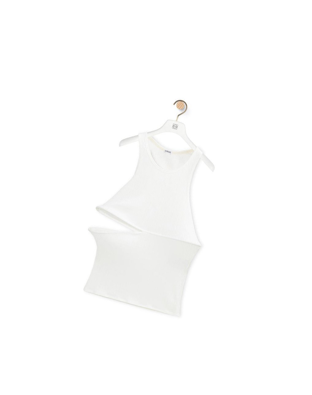 Loewe Cut-out top in cotton Blanche | 0756KLRUI