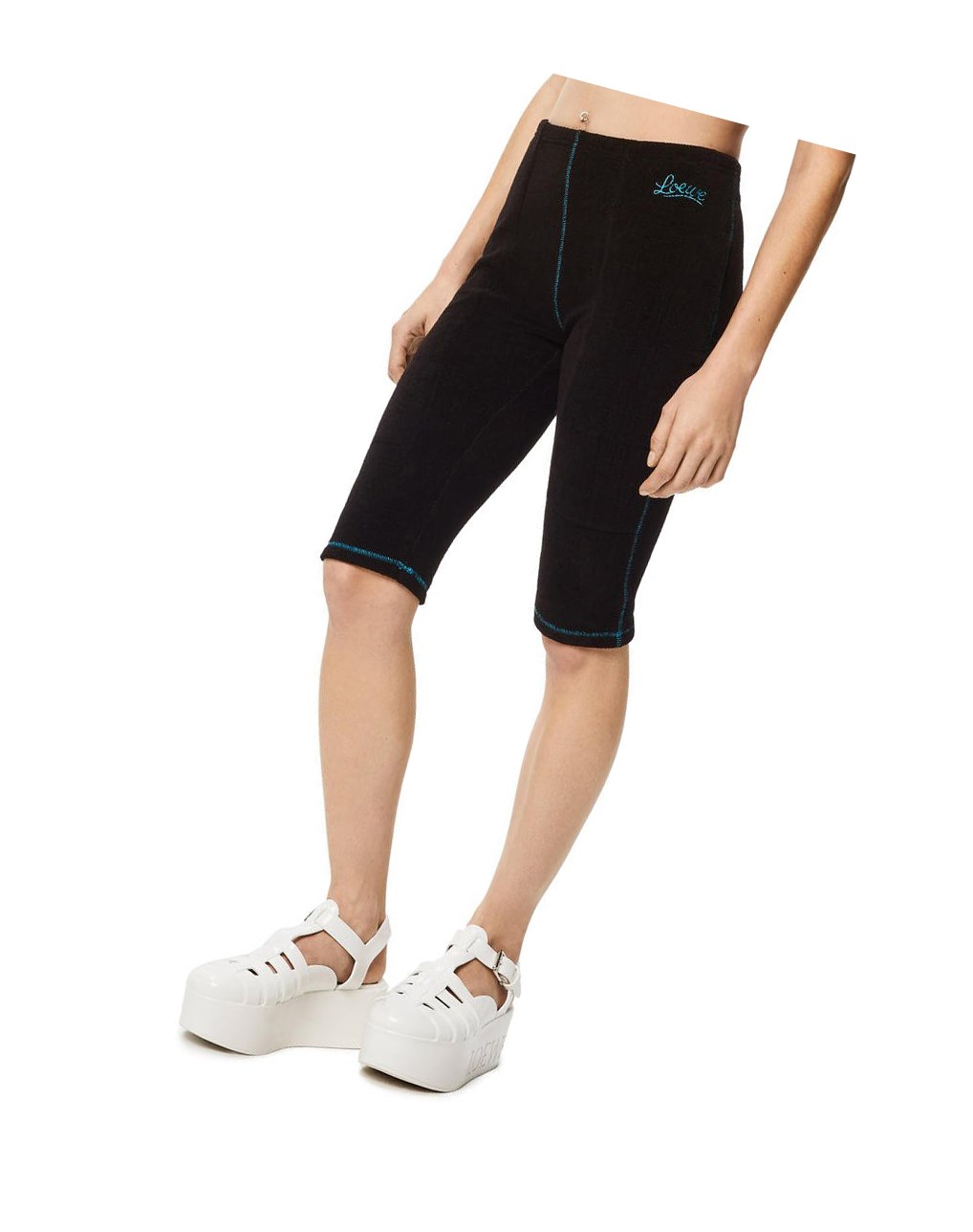 Loewe Cycling shorts in viscose Noir | 1467VXLEZ