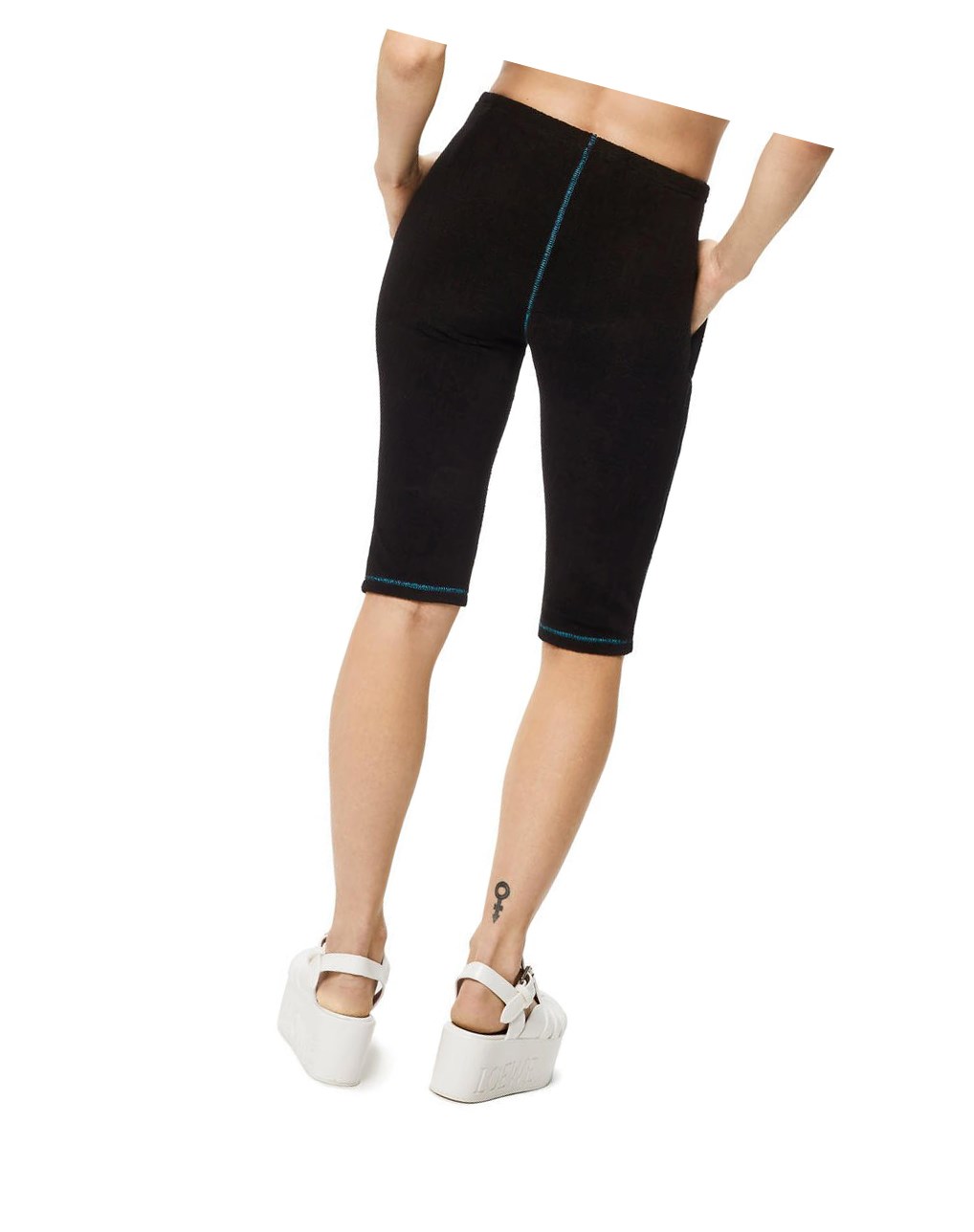 Loewe Cycling shorts in viscose Noir | 1467VXLEZ