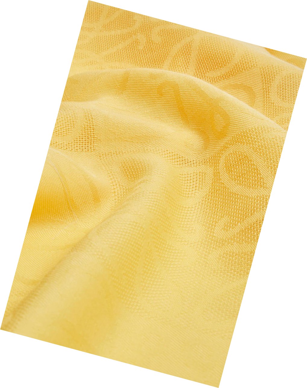 Loewe Damero scarf in wool, silk and cashmere Jaune | 2407IWBYO