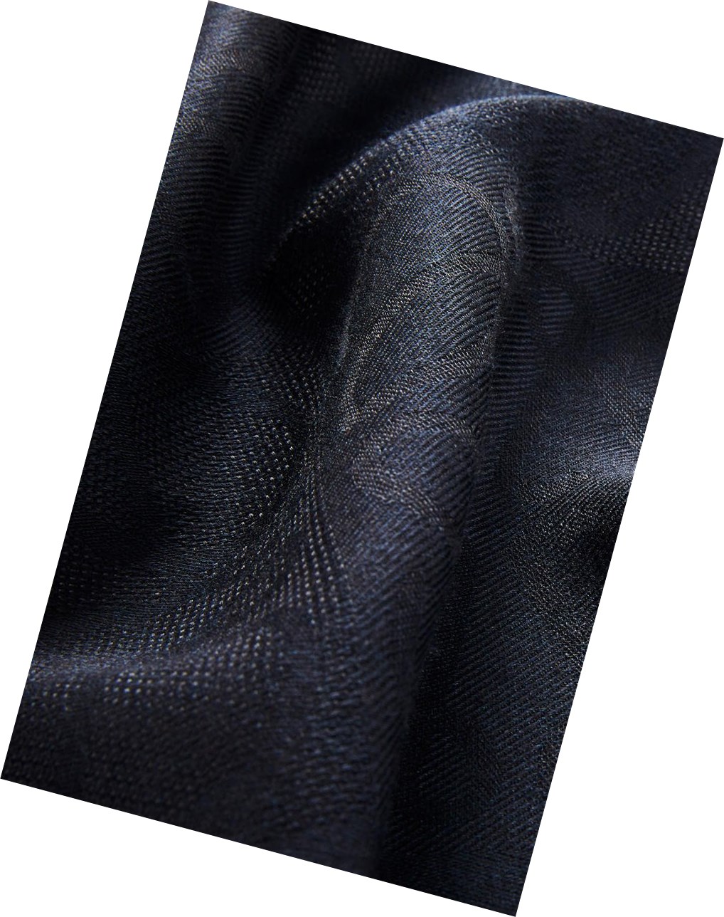 Loewe Damero scarf in wool, silk and cashmere Bleu Foncé | 6912VHYSP