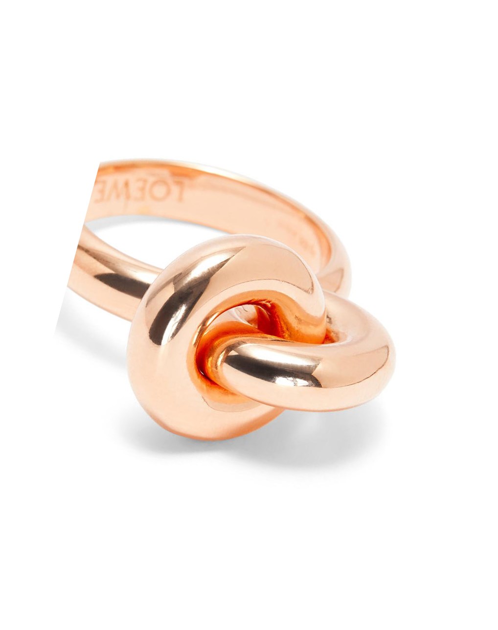 Loewe Donut link ring in sterling silver Rose Doré | 6974OUYDP