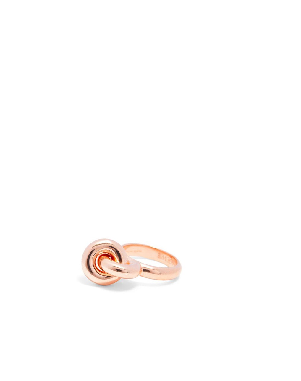 Loewe Donut link ring in sterling silver Rose Doré | 6974OUYDP