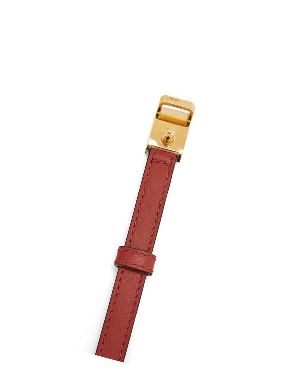 Loewe Double bracelet in calfskin Pomodoro | 0153GMBDL