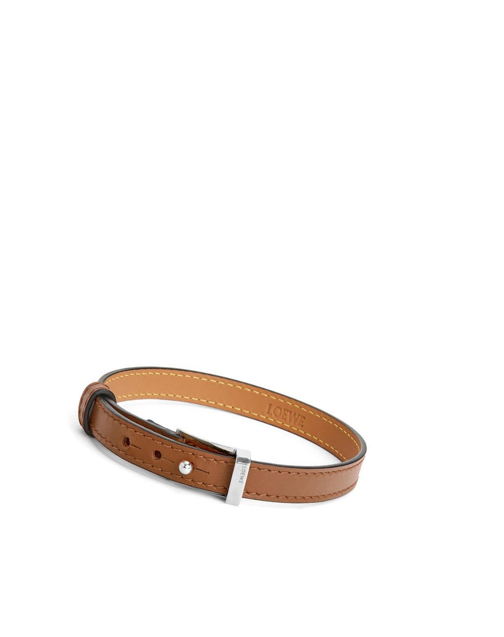 Loewe Double bracelet in calfskin Tan | 0731NLHPB