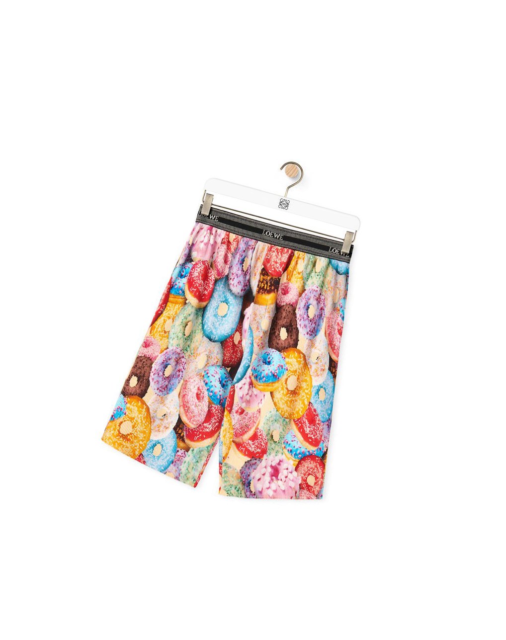 Loewe Doughnuts ribbed shorts in cotton Multicolore | 5412FQEPL