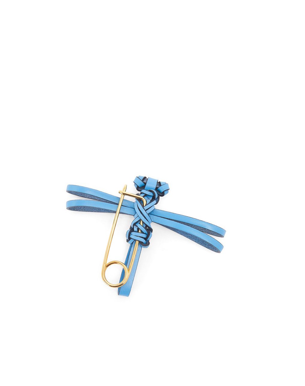 Loewe Dragonfly pin charm in calfskin Bleu | 3264CKXPI