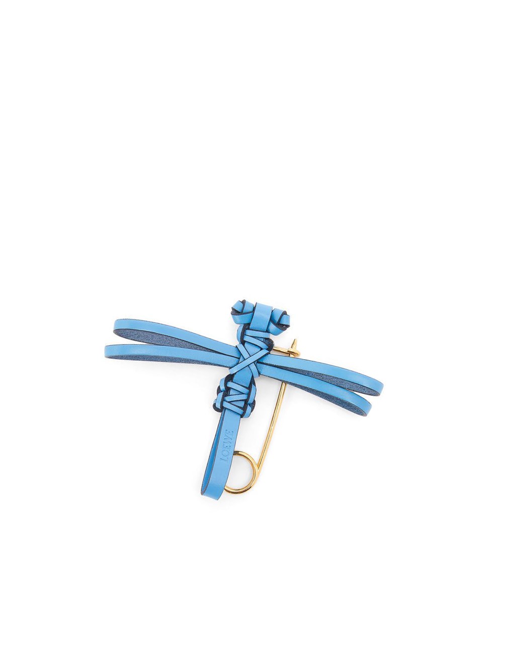 Loewe Dragonfly pin charm in calfskin Bleu | 3264CKXPI