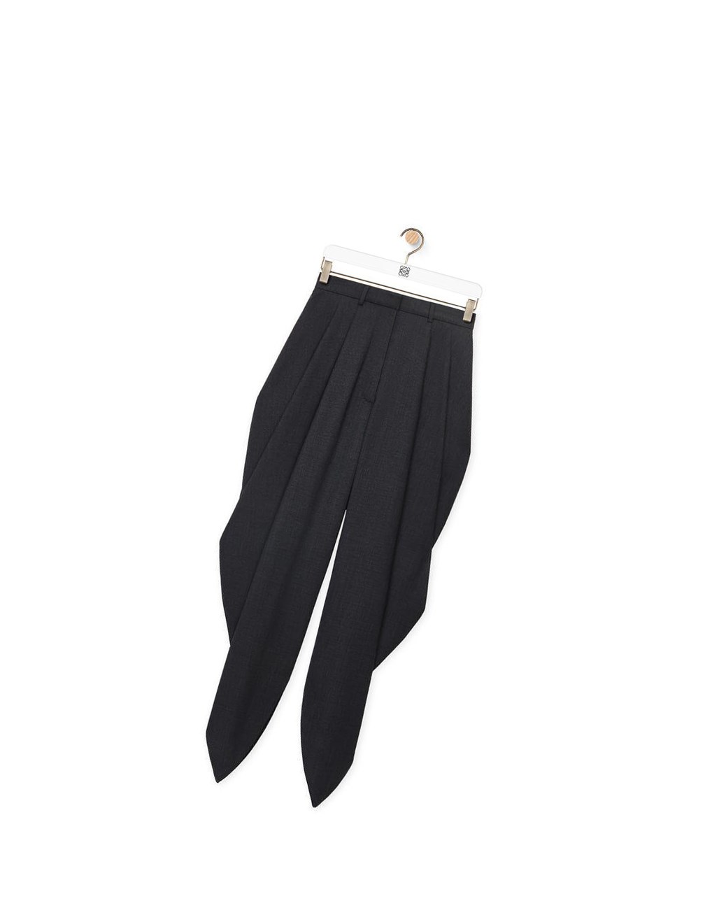 Loewe Draped trousers in wool Grise | 7893BYHXC