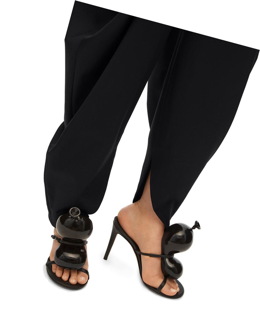 Loewe Draped trousers in wool Noir | 3127ELGQU