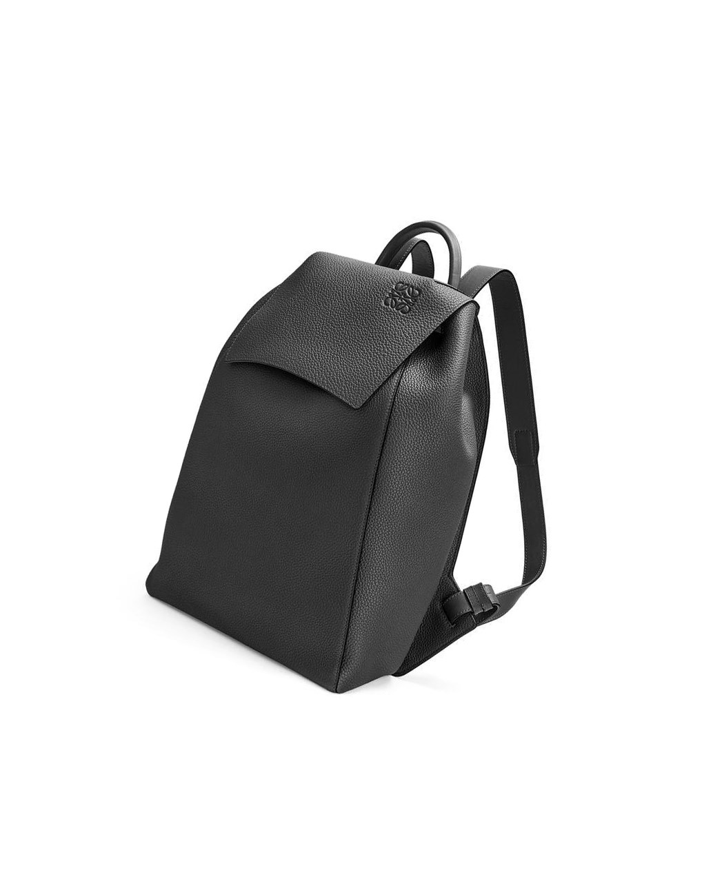 Loewe Drawstring Backpack in grained calfskin Noir | 0457AYMTS