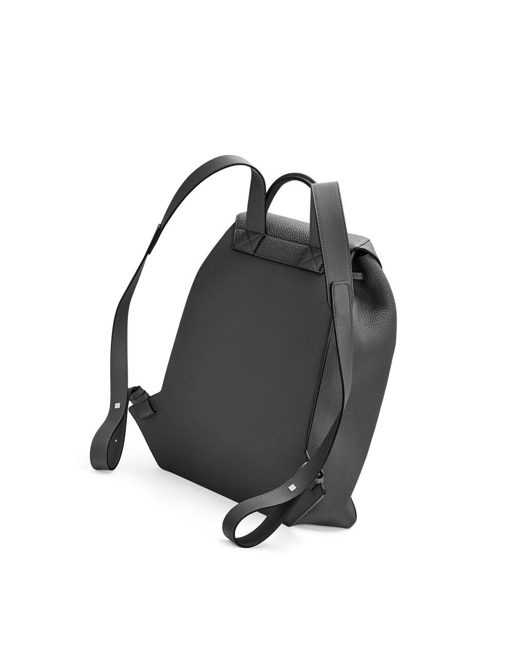 Loewe Drawstring Backpack in grained calfskin Noir | 0457AYMTS