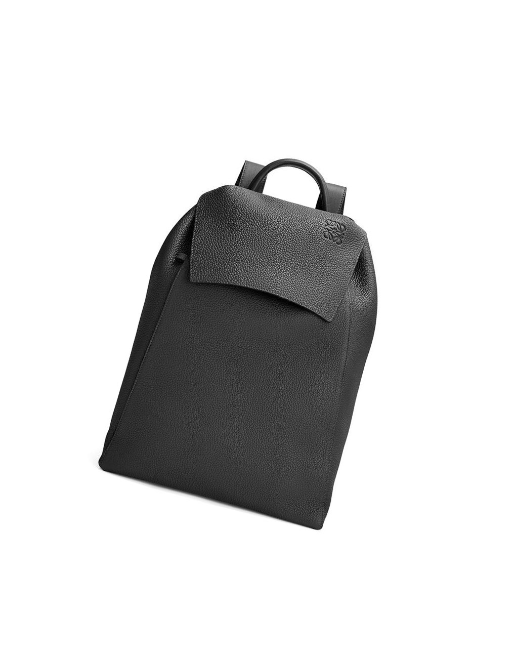 Loewe Drawstring Backpack in grained calfskin Noir | 0457AYMTS