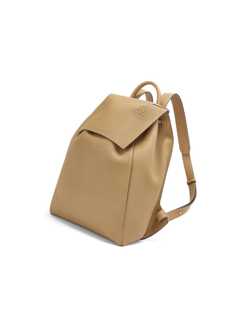 Loewe Drawstring Backpack in grained calfskin Noir | 4253EYTNA