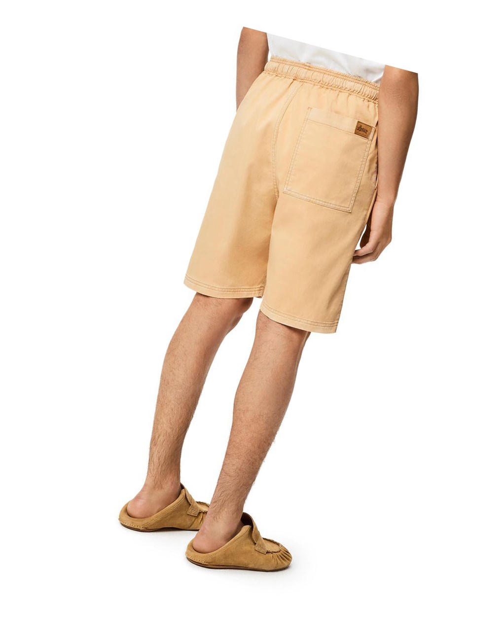 Loewe Drawstring shorts in cotton Beige | 2967HGIBK