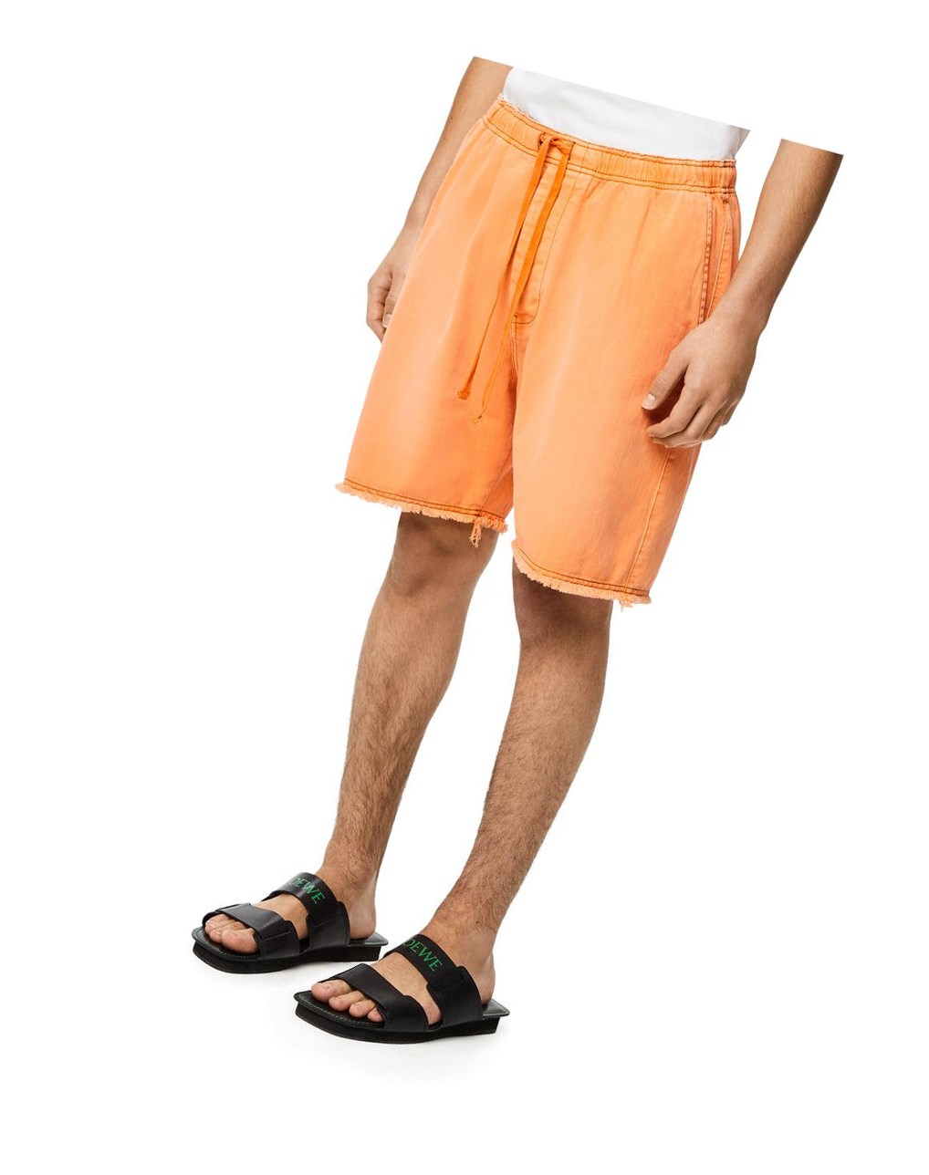 Loewe Drawstring shorts in denim Mandarin | 1403MTBPW