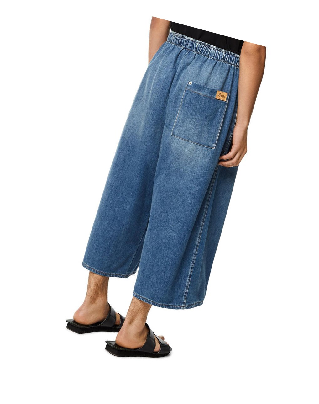 Loewe Drawstring trousers in denim Bleu | 1670OJBCA