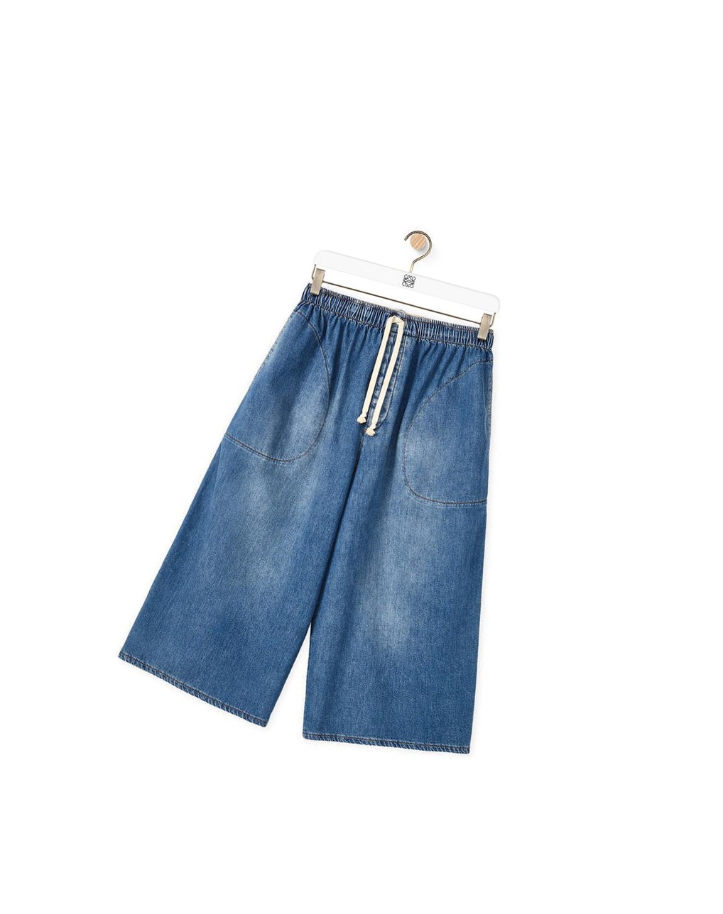 Loewe Drawstring trousers in denim Bleu | 1670OJBCA