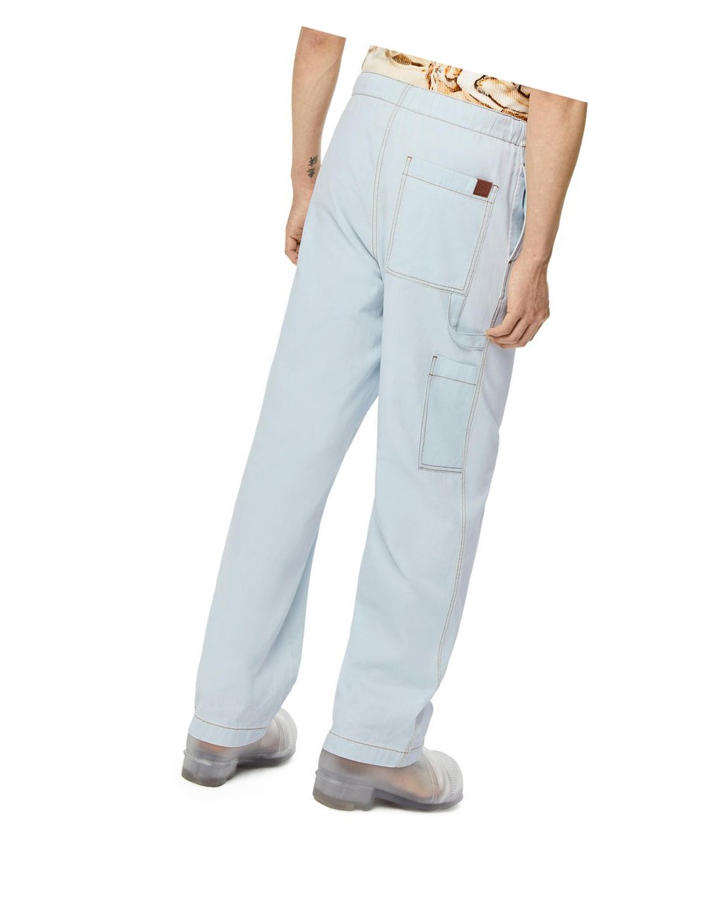 Loewe Drawstring trousers in denim Bleu | 9386ZQXAR