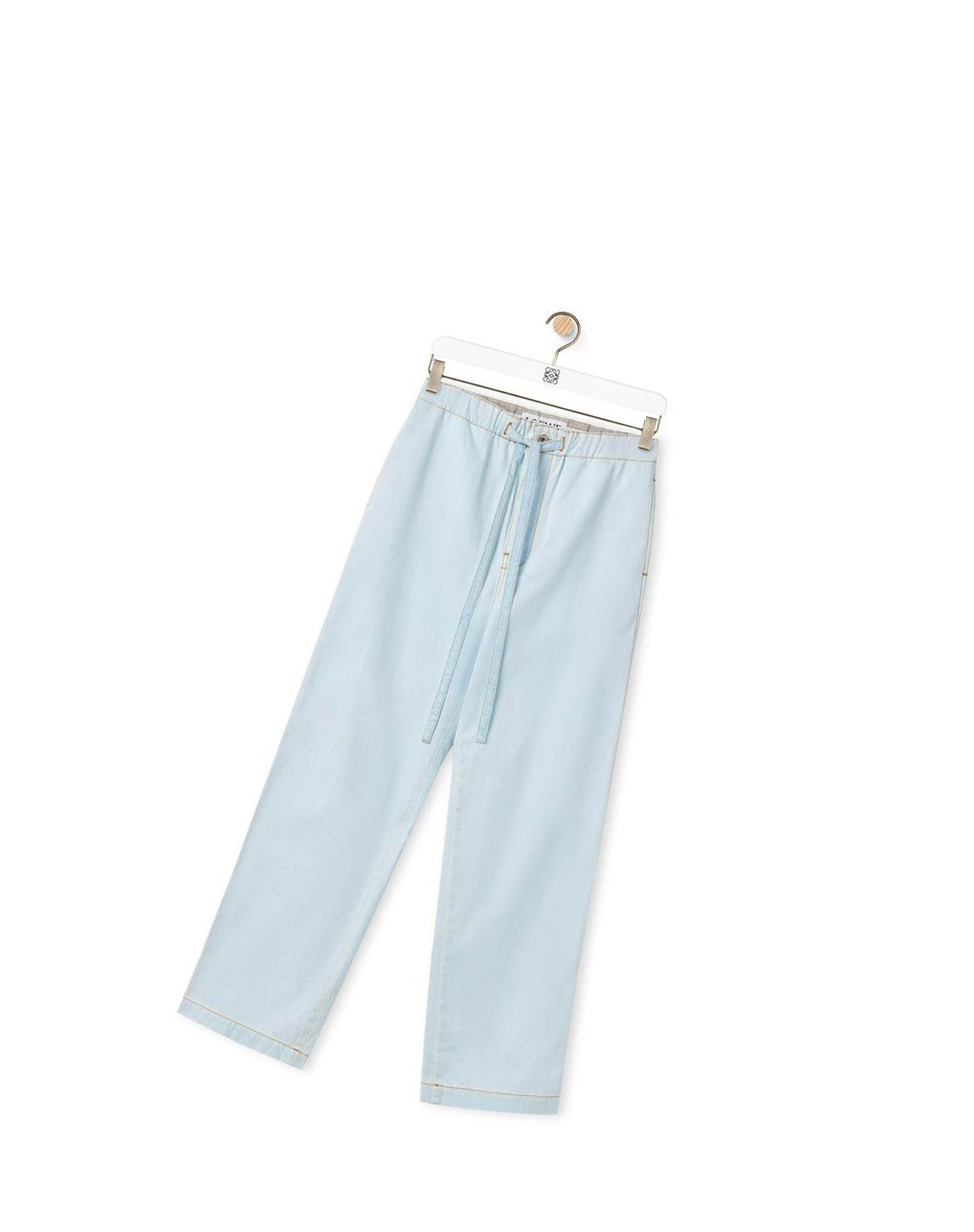 Loewe Drawstring trousers in denim Bleu | 9386ZQXAR