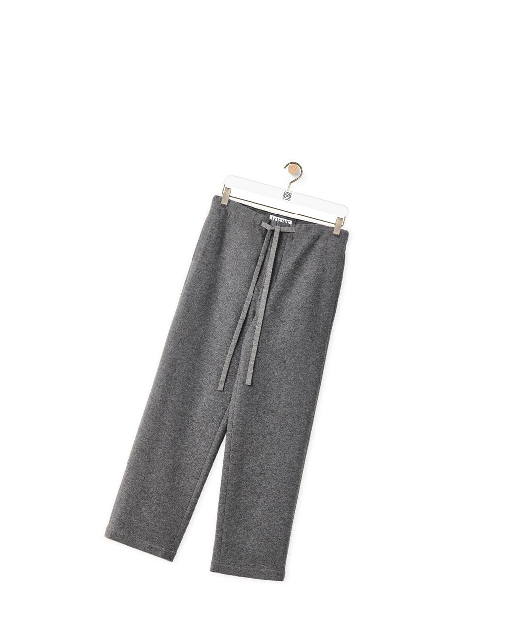 Loewe Drawstring trousers in wool Soft Shark | 8653LTPJR