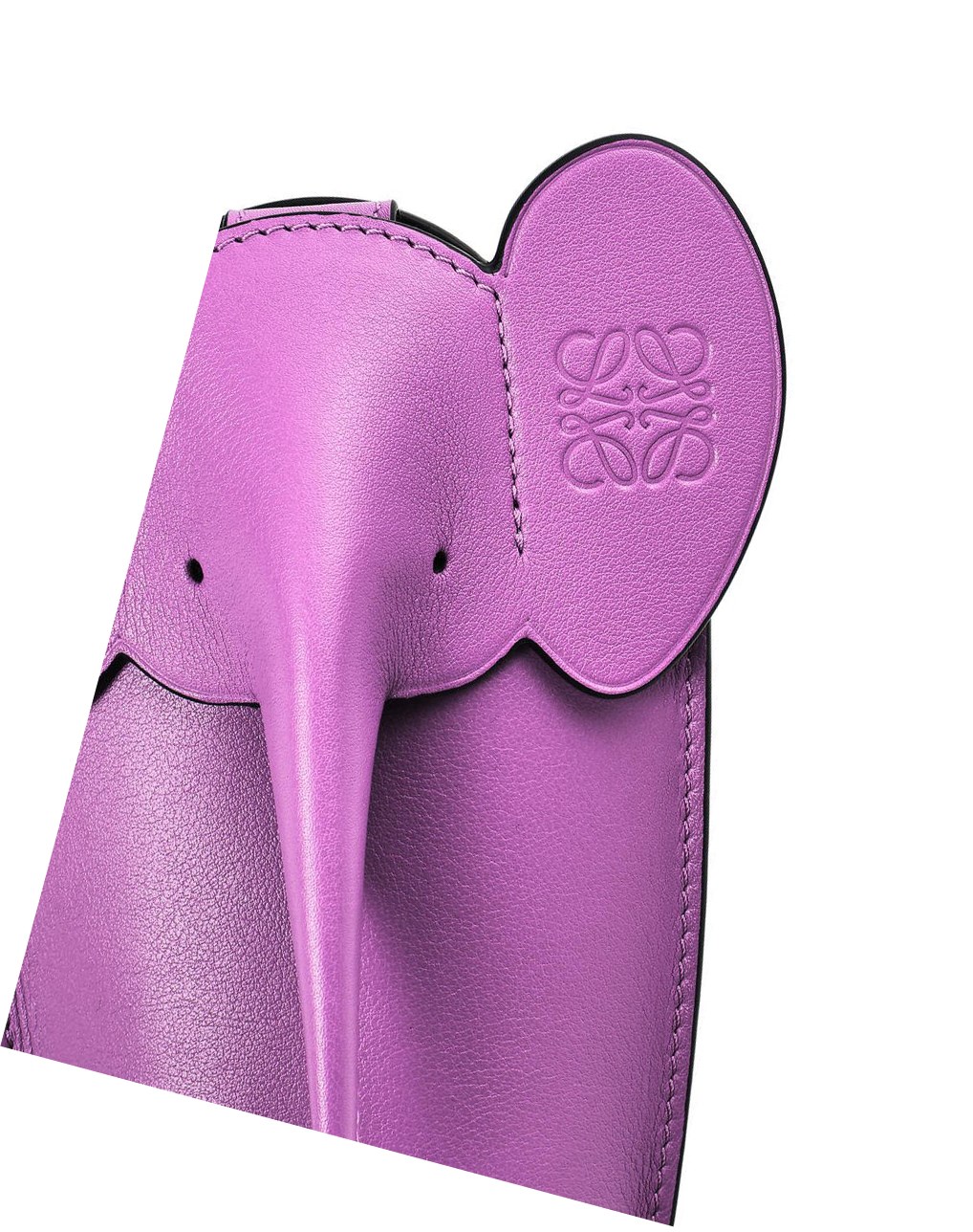 Loewe Elephant Pocket in classic calfskin Violette | 0925PQEUK