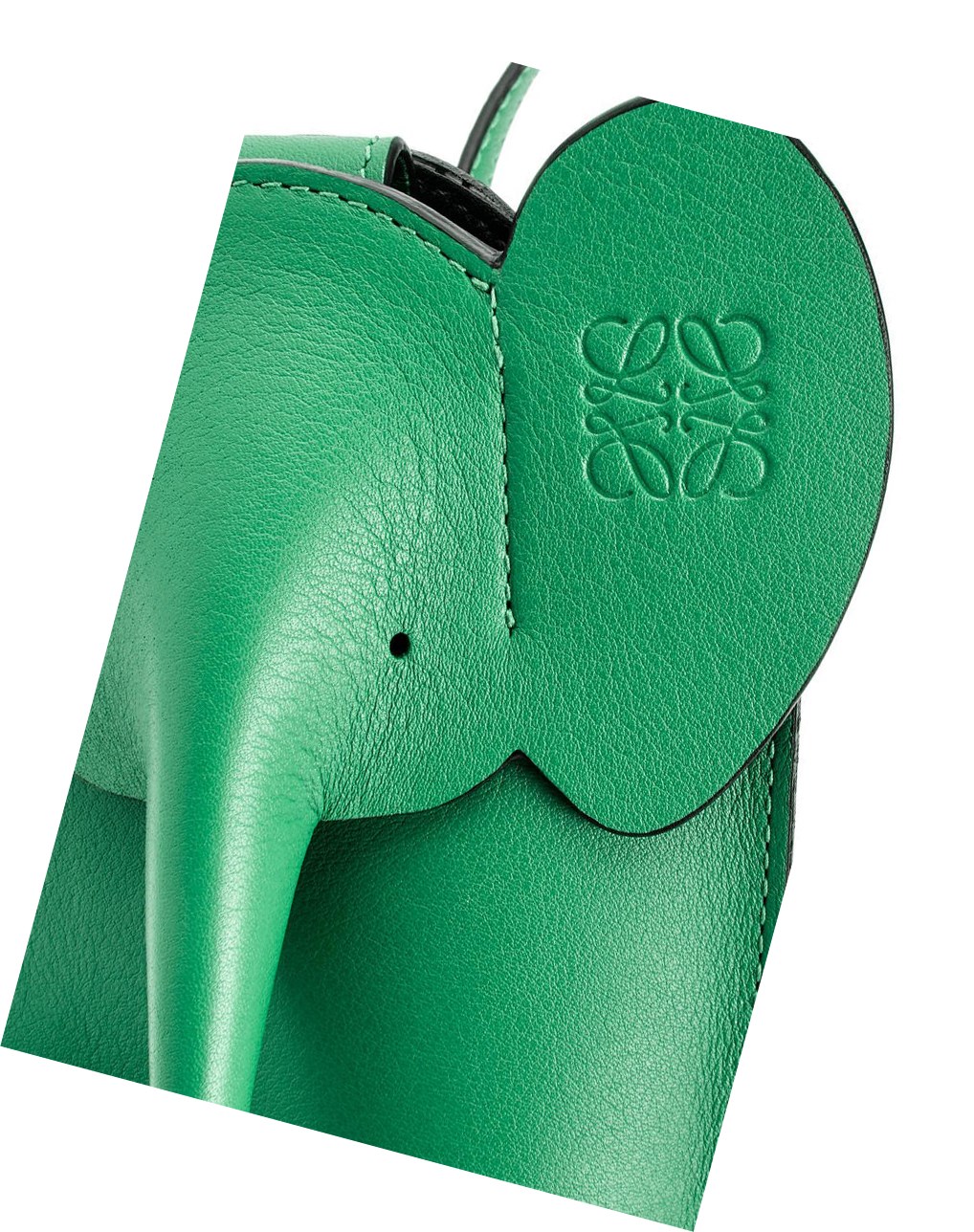 Loewe Elephant Pocket in classic calfskin Vert | 8093FEWTX