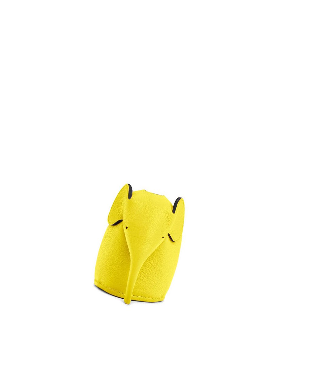 Loewe Elephant charm in classic calfskin Jaune | 6903BCPDR