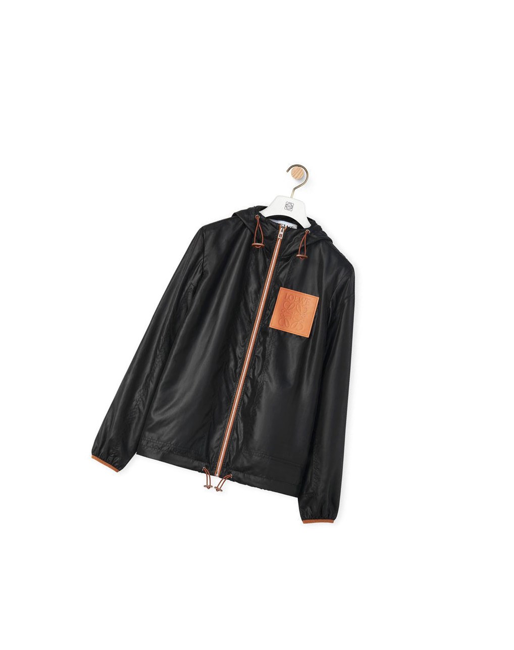 Loewe Encapuchonné jacket in ripstop shell Noir | 3096SHAXQ