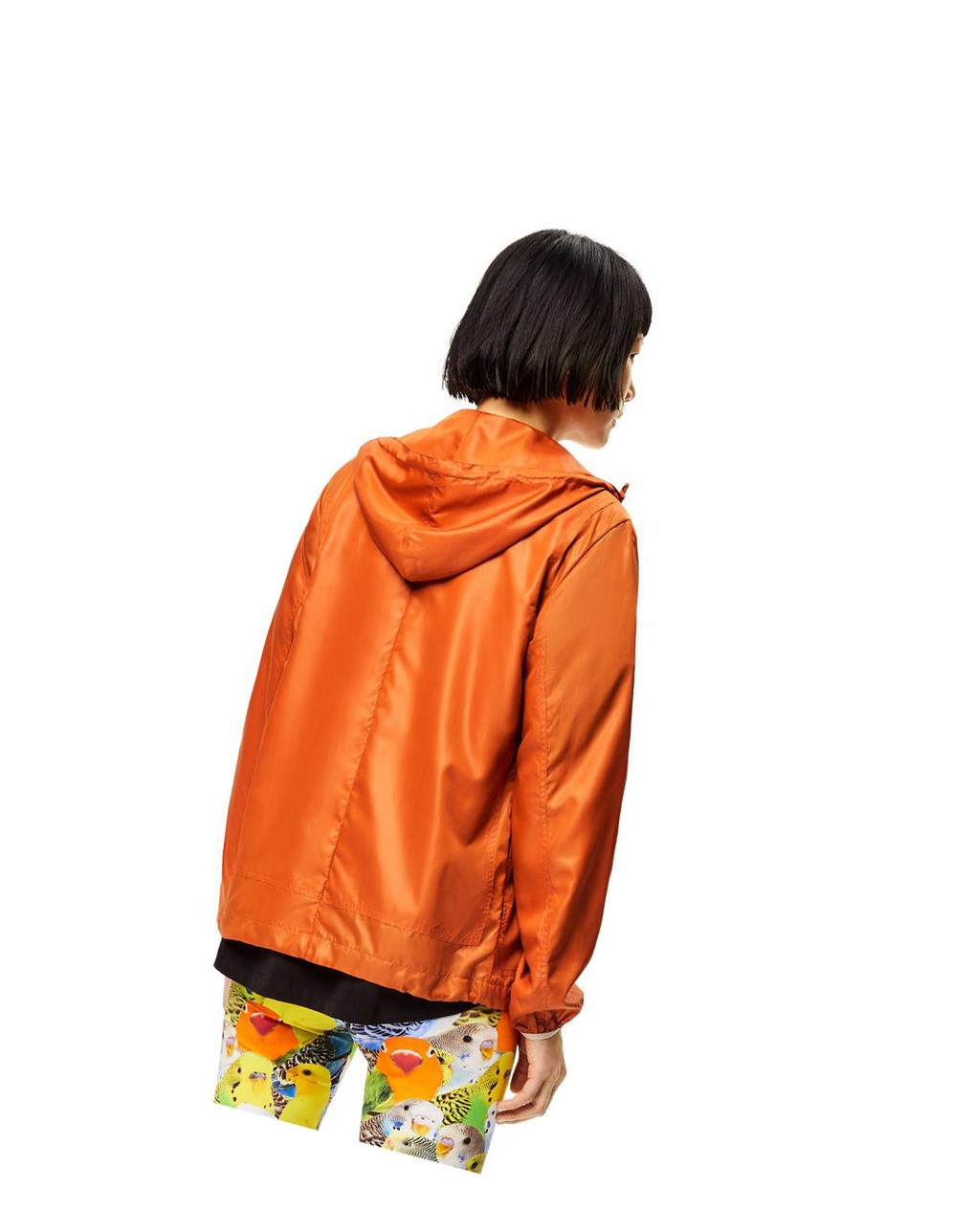 Loewe Encapuchonné jacket in ripstop shell Orange | 4308VTMRL