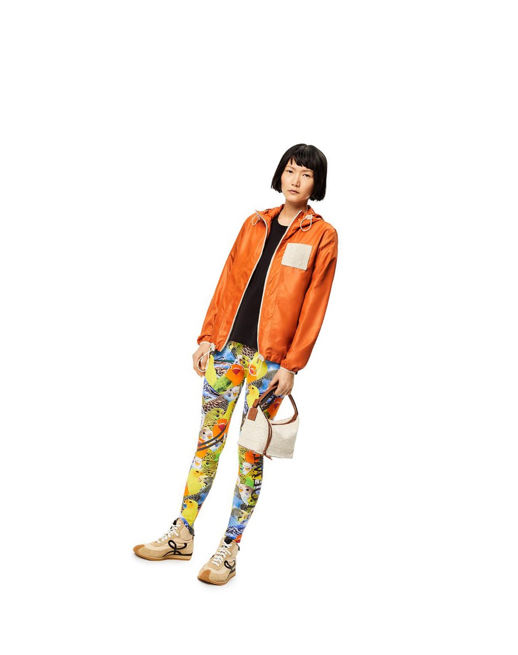 Loewe Encapuchonné jacket in ripstop shell Orange | 4308VTMRL