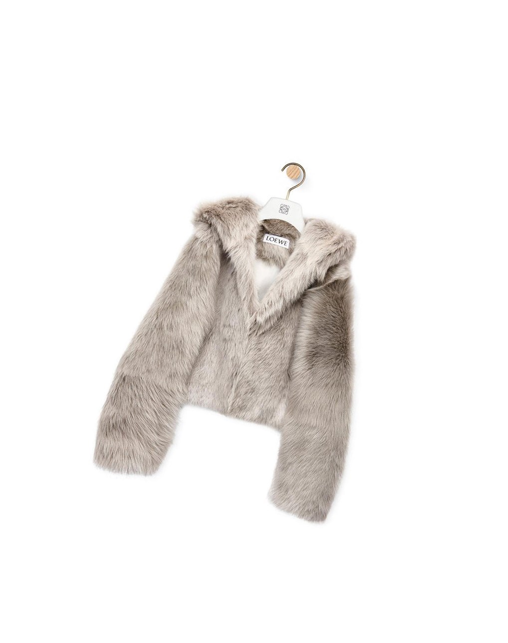 Loewe Encapuchonné jacket in shearling Grise | 0729YGQZK