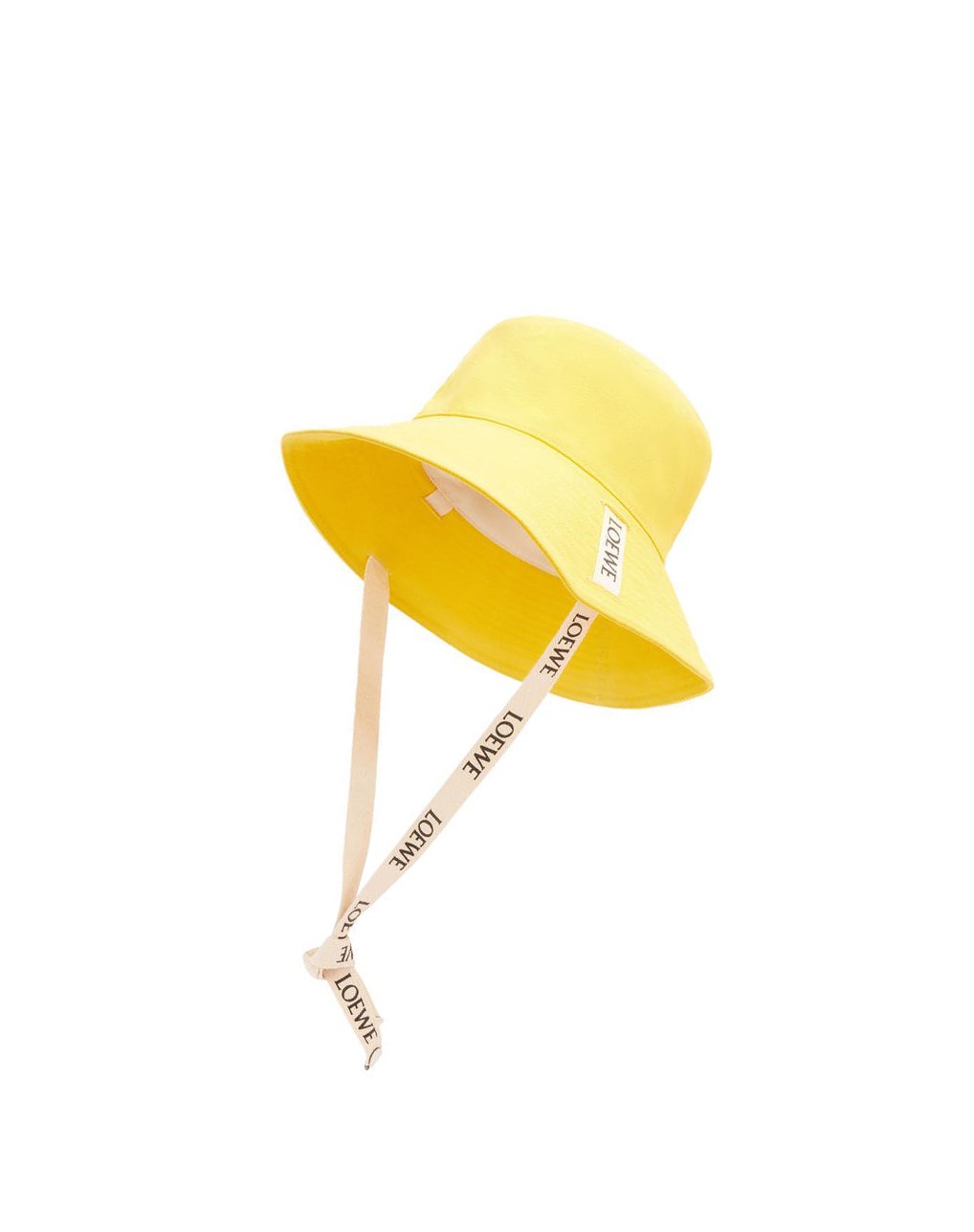 Loewe Fisherman hat in canvas and calfskin Jaune | 4812GQPWR