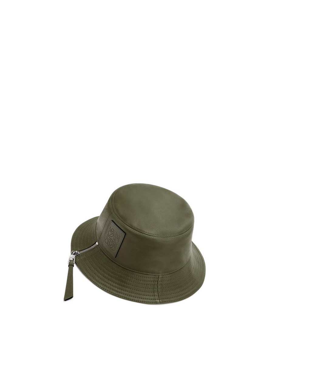 Loewe Fisherman hat in nappa calfskin Kaki Vert | 7469DAZLW