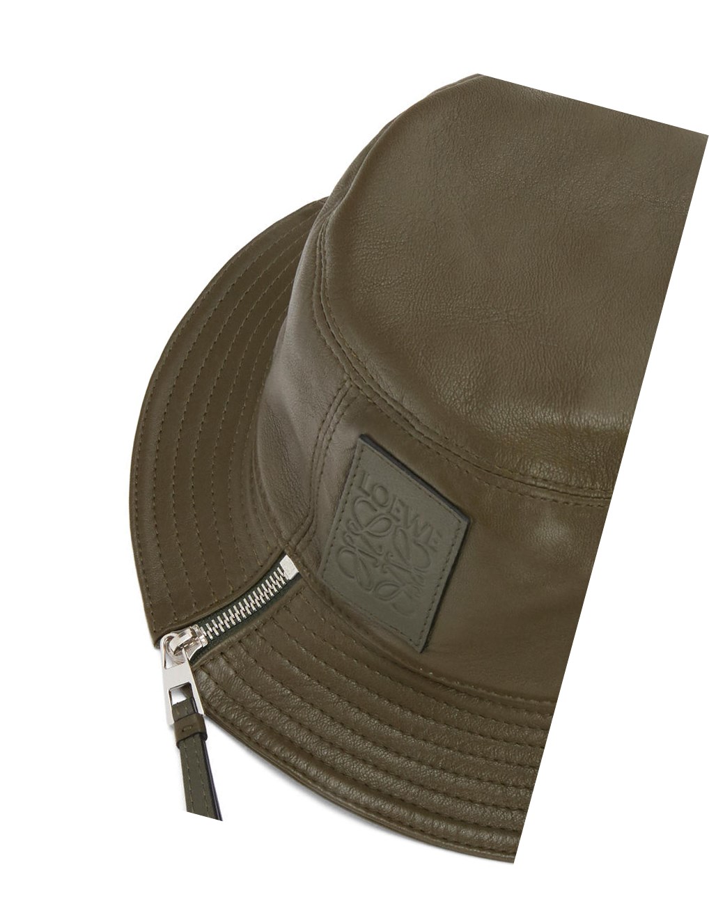 Loewe Fisherman hat in nappa calfskin Kaki Vert | 7469DAZLW